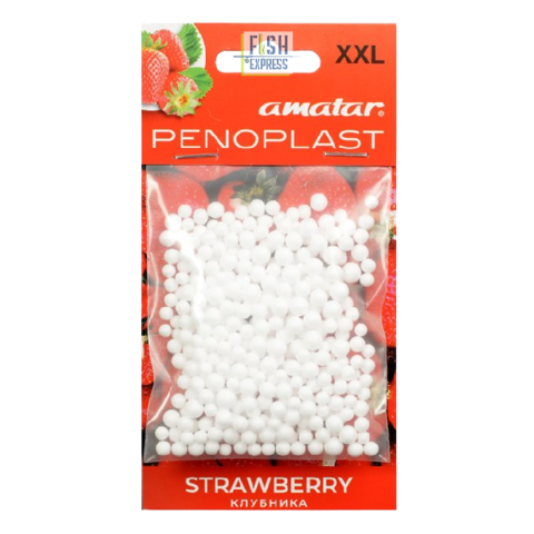 Приманка Amatar PENOPLAST - XXL Клубника 20 шт/уп/продажа от 20 шт.