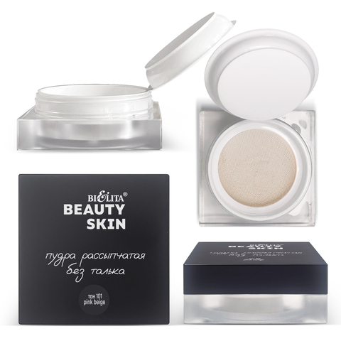 Beauty Skin Пудра рассыпчатая без талька тон 101 pink beige 6г (Китай)