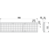 Решетка для дренажного канала AVZ104 оцинкованная, сварная C250, арт. AVZ-R104 AlcaPlast