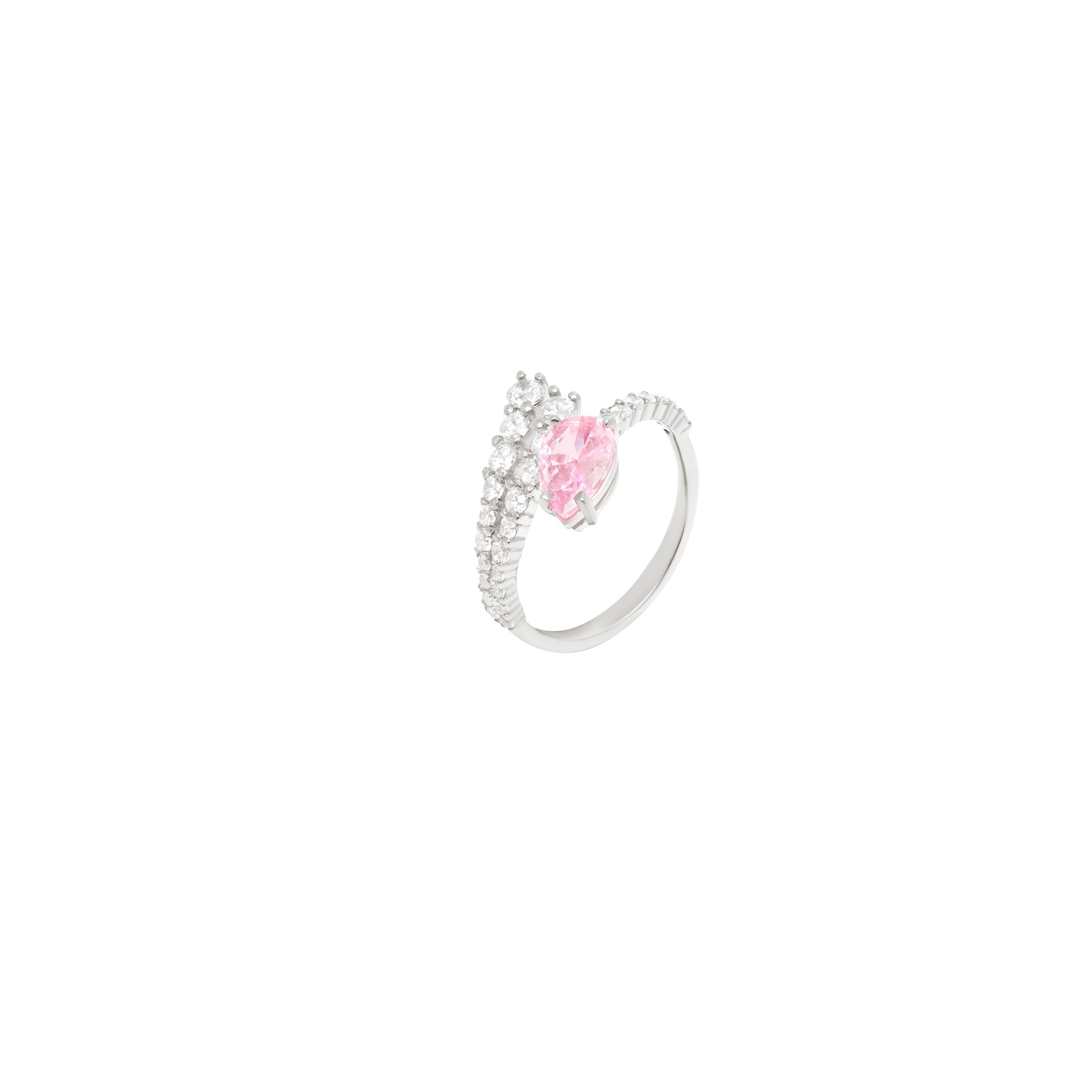 viva la vika кольцо wavy crystal drop ring VIVA LA VIKA Кольцо Crystal Embrace Ring – Pink