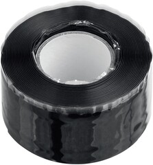 ЗУБР СПАСАТЕЛЬ 25 мм х 3 м, 12 Атм, 30 000 В, черная, силикон, самослипающаяся аварийно-ремонтная изолента, Профессионал (12381-2)