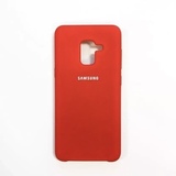 Силиконовый чехол Silicone Cover для Samsung Galaxy A8 2018 (Красный)