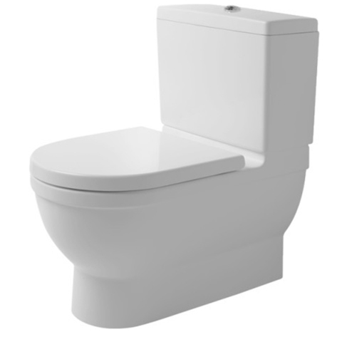 Duravit Starck 3 Бачок с механизмом двойного смыва, хром, 6/3л., для подключения снизу слева, 475 x 210мм, Цвет: Белый 928100005