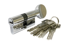 Механизм цилиндровый ZС60 (30Cx30) CP 5 ключей (хром)