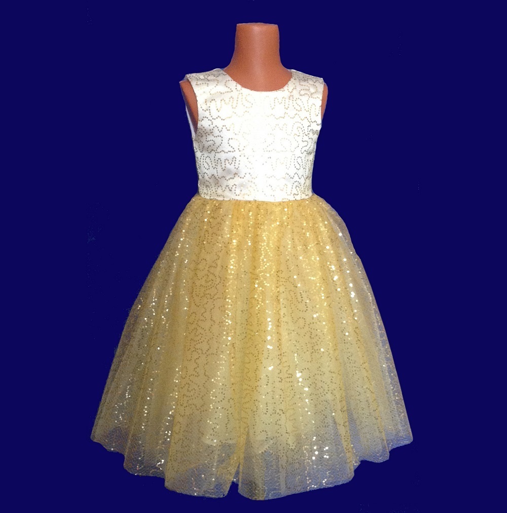 Золотистое платье для девочки