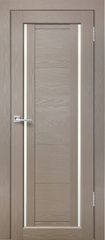 Межкомнатная дверь М-19 / Цвет Беленый дуб серый / Стекло "Сатинато" / Двери Верда