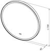 Aquanet 316694 Зеркало Тренд D 700 LED цв. черный (316694)