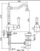 Cezares MARGOT-LSM2-02-M MARGOT-LSM2-02-M Смеситель для раковины однорычажный с донным клапаном, исполнение бронза, ручка бронза