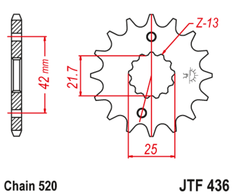 Звезда ведущая JTF436 15