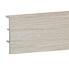 Плинтус дюрополимерный Rico Concept Дуб Рувиано серый 80022 80х20х2200 мм