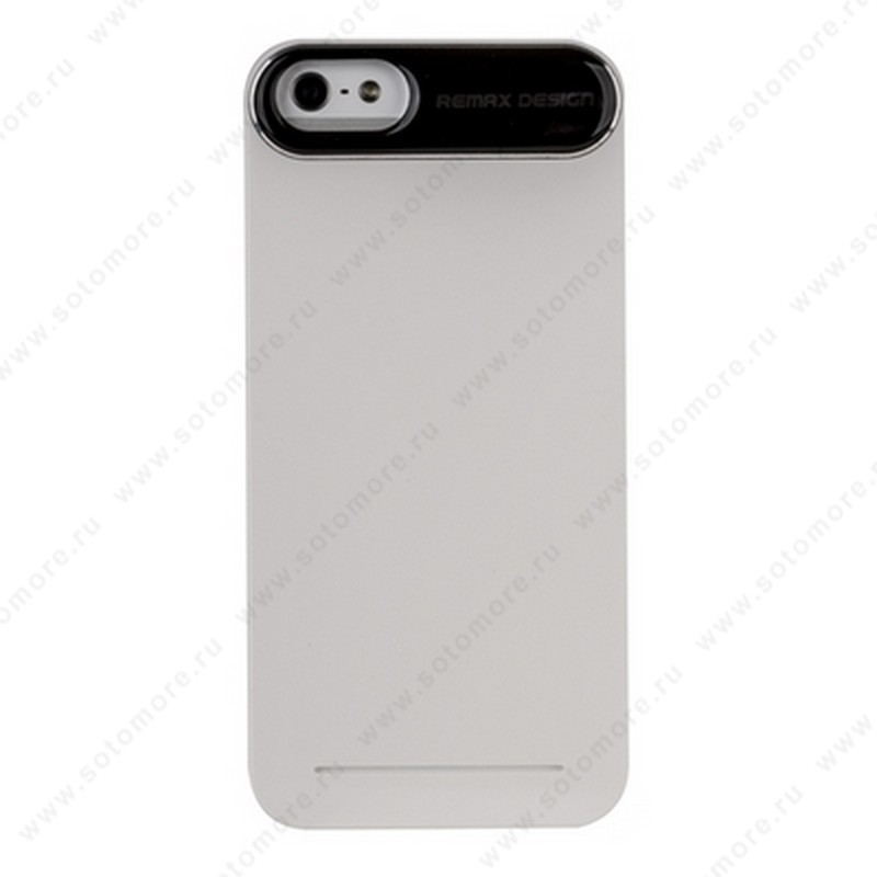 Накладка REMAX для iPhone SE/ 5s/ 5C/ 5 с силиконовой наклейкой белая