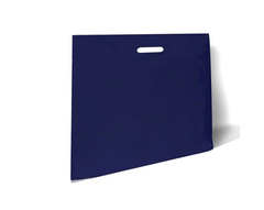 Темно-синий полиэтиленовый пакет с вырубной ручкой 60*50+4см 70мкм