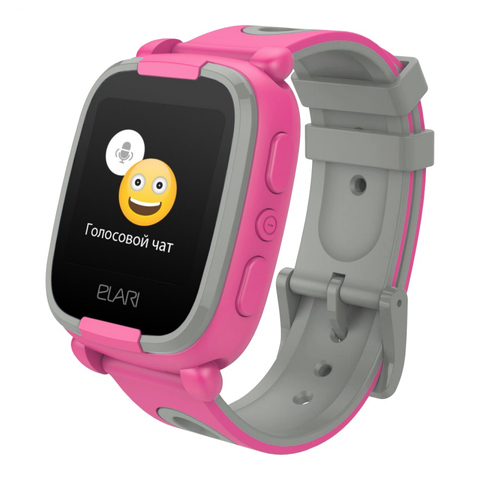 Умные часы Elari KidPhone 2 детские часы-телефон,  фиолетовый/серый