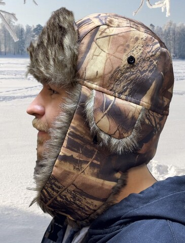 Картинка шапка-ушанка Skully Wear LFM-160 dark autumn - 2