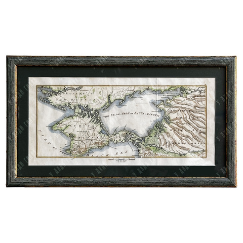 Карта Новороссии, Тавриды (Крым) и земли Войска Черноморского. Сост. Дж. Расселл. н. XIX в.