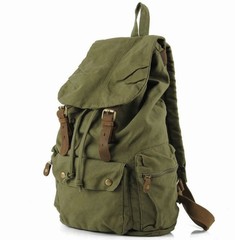 Классический винтажный рюкзак S.C.Cotton Army Green