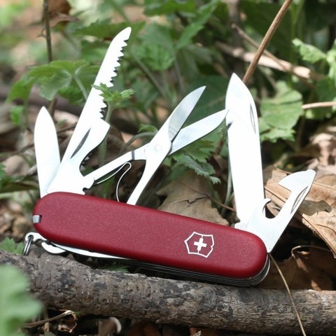 Нож складной Victorinox Huntsman EcoLine, 91 mm, Red (3.3713)