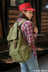 Классический винтажный рюкзак S.C.Cotton Army Green