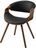 стул Rob деревянный, черная экокожа