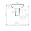 Полупьедестал для раковины Vitra S20 5281B003-7201