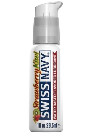 Лубрикант Swiss Navy Strawberry Kiwi Lube с ароматом клубники и киви - 29,5 мл. - Swiss navy Flavor Lubes SNFSK1