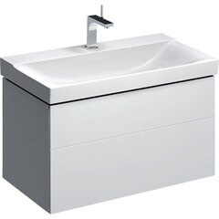 Шкафчик для раковины Geberit Xeno², с двумя выдвижными ящиками: B=88см, H=53см, T=46.2см, Белый / Высокоглянцевое покрытие фото