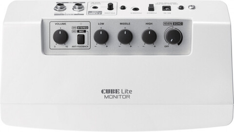 Roland CUBE Lite WH (CUBE-LM-WH) - Портативный комбоусилитель для подключения гитарного процессора и других устройств со стереовыходом, 10 Вт.