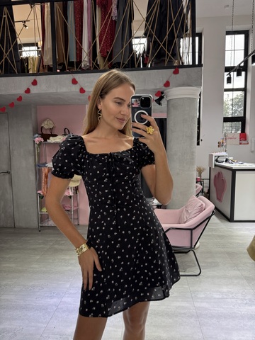 Платье June mini new черный