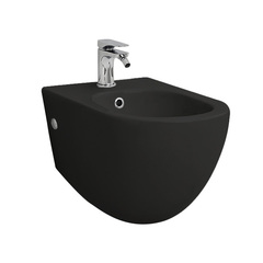 ArtCeram FLB001 03 00 Акция FILE 2.0 Биде подвесное 36х52 см, с креплениями, с 1 отв под смеситель, цвет черный глянцевый фото