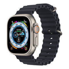 Apple Watch Ultra, 49 мм, Titanium GPS + Cellular, корпус из титана, ремешок Ocean цвета Midnight (RFB)