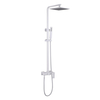 Abber AF8220WL Душевая стойка Abber Daheim AF8220WL без излива, белая матовая