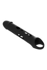 Черная насадка-удлинитель Vibrating Extender With Remote с вибрацией - 