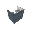 Aquatek AQ77060-MG AQ77060-MG Комплект мебели: Тумба 60см ВЕГА с раковиной AQ0460-00, 2 ящика, цвет серый мат