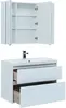 Aquanet 242525 Тумба с раковиной Гласс 90 цв.белый (242525)