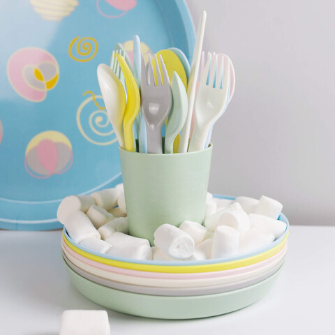 Набор столовых приборов BESTICKAVPLAST, 18 предметов, материал: пластик