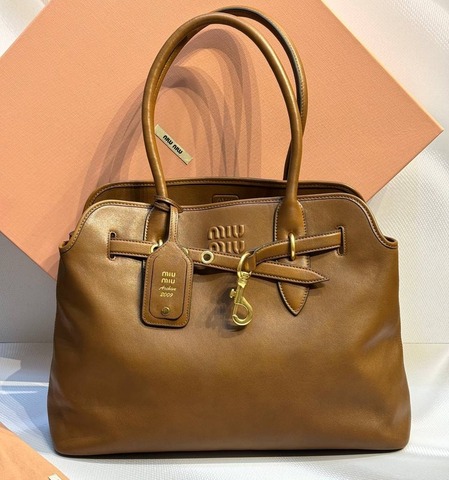 Сумка MIU MIU Aventure, коричневый
