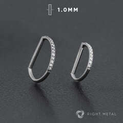 D-ring Half Crystal 1.0мм