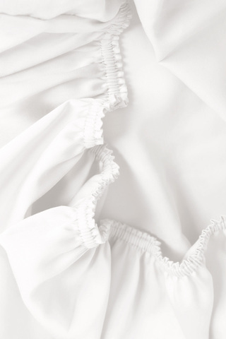 Простыня на резинке 200х200х40 German Grass Arctic White Brilliant белая