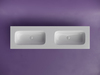 Ceramica Nova CN7023wx Раковина мебельная Grace прямоугольная 1610*457*137, с двумя чашами без отвер. под смесител