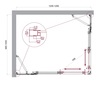 BelBagno LUCE-AH-22-125/100-C-Cr LUCE-AH-22-125/100-C-Cr Душевой уголок