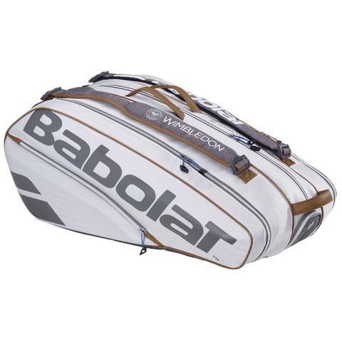 Теннисная сумка Babolat Pure Wimbledon 2024 White (9 ракеток)