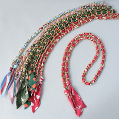 Ручка из цепочки с платком S-22