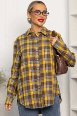 Рубашка Денни (желто-коричневая) Б14135-7М LT Collection