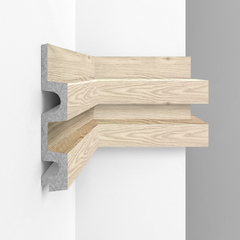 Панель декоративная Decomaster ECO LINE D302-82 122х21х2900мм дерево