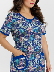 4728 Халат на пуговицах