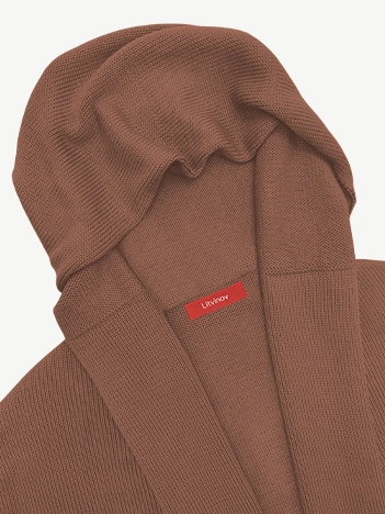 Кардиган с капюшоном из экохлопка