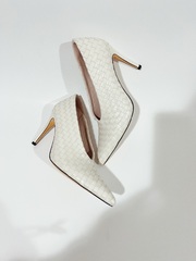 Туфли из плетеной кожи BARBARA MILK