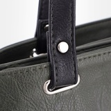 Сумка Саломея 457 македония оливковый + черный