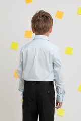 сорочка  для мальчика  ТК 39031/светло-голубой