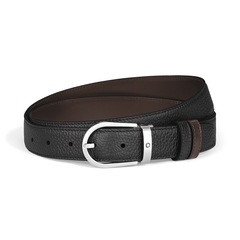 Двусторонний ремень Horseshoe 30 мм из зернистой кожи